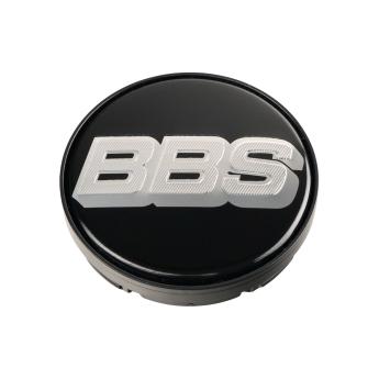 1 x BBS 2D Nabendeckel Ø70,6mm schwarz, Logo silber - 0924494 10023603 58071011